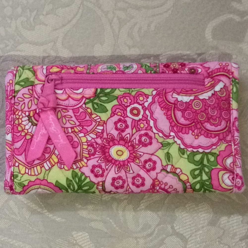 Vera Bradley Petal Pink Wallet Crossbody - Picture 2 of 6